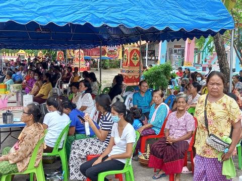 กิจกรรมสืบสานงานประเพณีอีสานการสวดมนต์หมู่ทำนองสรภัญญะ