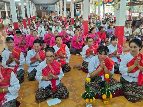 กิจกรรมสืบสานงานประเพณีอีสานการสวดมนต์หมู่ทำนองสรภัญญะ