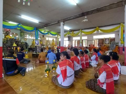 กิจกรรมสืบสานงานประเพณีอีสานการสวดมนต์หมู่ทำนองสรภัญญะ